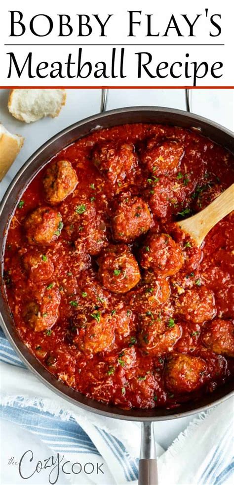 Bobby Flay S Italian Meatball Recipe The Cozy Cook