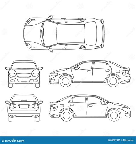 Car Outline Drawing Side View