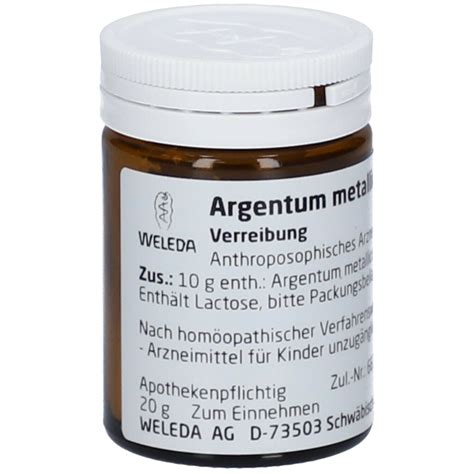 Argentum Metallicum Praep D Trituration G Shop Apotheke