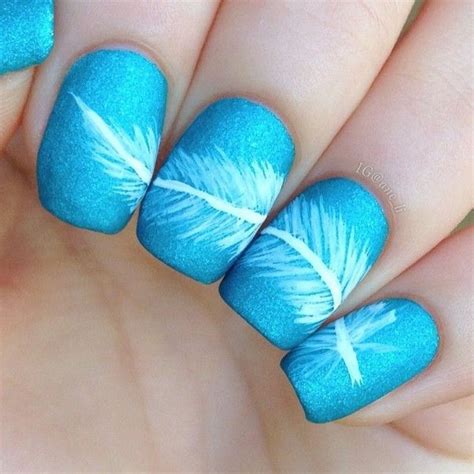 Creative Feather Nail Art Designs - Hative