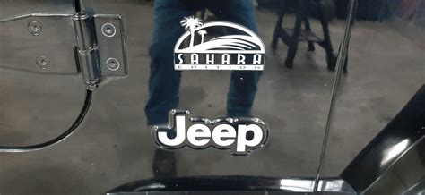 Jeep Wrangler Sahara Edition Fender Jeep Decal Sticker | Custom Made In ...