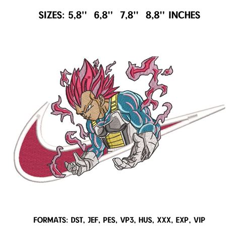 Vegeta Ultra Ego Form Embroidery Design File / Dragon Ball A | Inspire ...