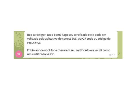 Certificados Falsos De Vacina S O Anunciados No Telegram Por R