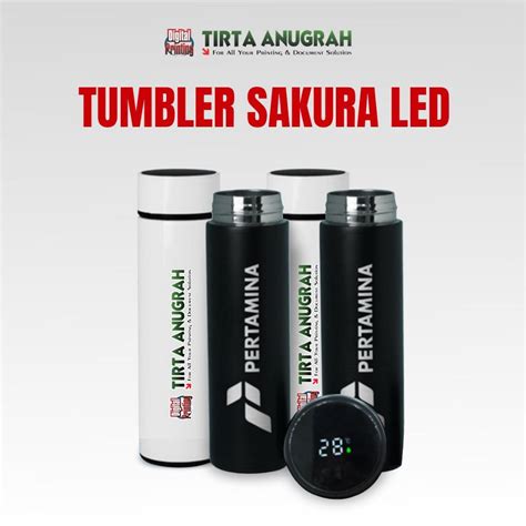 Jual TUMBLER SAKURA CUSTOM LED GRAFIR UV FULL PRINT TUMBLER LED