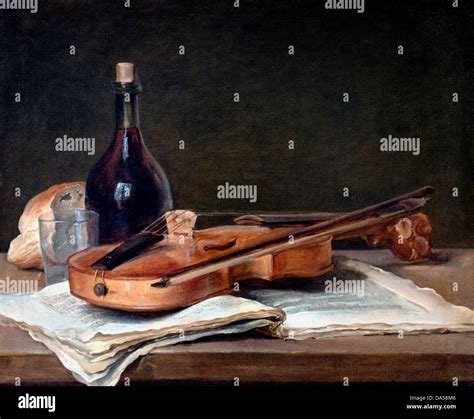 Nature Morte à la Bouteille et au Violon Stillleben Flasche und