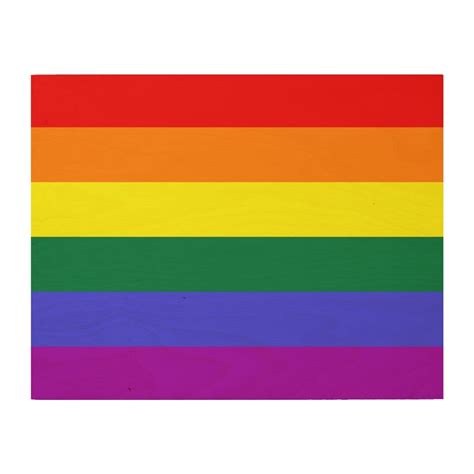 Rainbow Pride Flag Wood Wall Art | LGBTQ+ Pride Decor