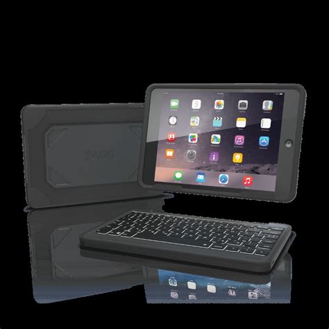 Rugged Book Rugged IPad Mini 2 3 Case With Keyboard ZAGG Ipad