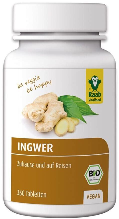 Raab Vitalfood BIO Ingwer Tabletten 360 Stk Ab 7 12