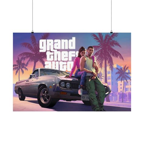 Grand Theft Auto 6 GTA6 Art Poster - Etsy