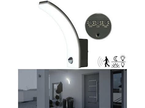 Applique murale LED d extérieur 2300 lm avec capteur PIR coloris noir