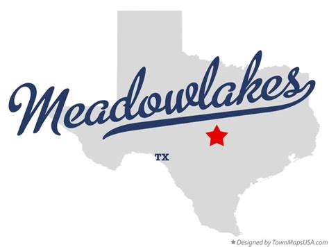 Map of Meadowlakes, TX, Texas