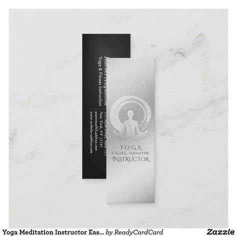 Yoga Meditation Instructor Business Card