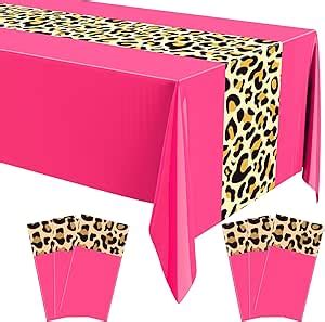 Amazon Buryeah Pcs Leopard Print Tablecloth X Leopard