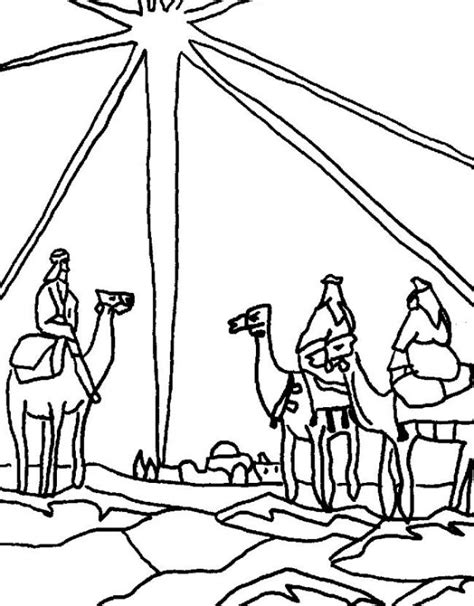 Three Wise Men Coloring Page Free Printable Images