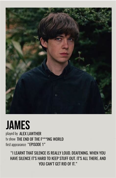 Minimal Polaroid Character Poster For James From The End Of The F Ing