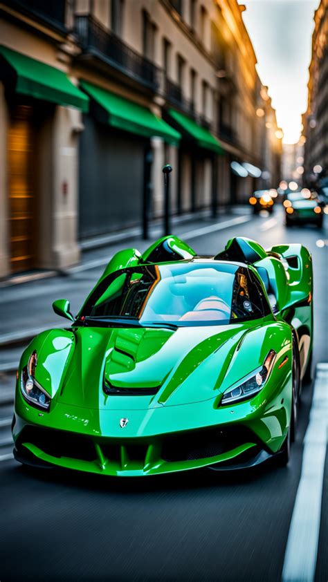 Green Ferrari F8 Spider by Danien - Playground