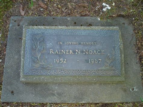 Rainer Norbert Noack 1952 1967 Find A Grave Memorial