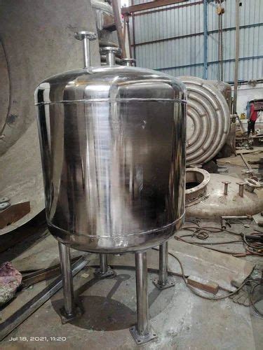 Bar Stainless Steel Ss Mixing Vessels Capacity L At Rs