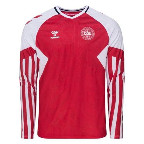 Denmark Home Shirt 2023 24 Long Sleeves