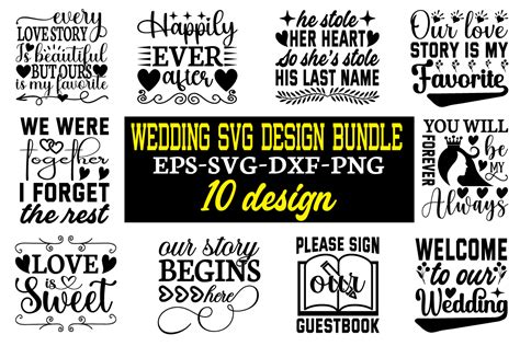 Wedding Svg Design Bundle Graphic By Smart Design · Creative Fabrica