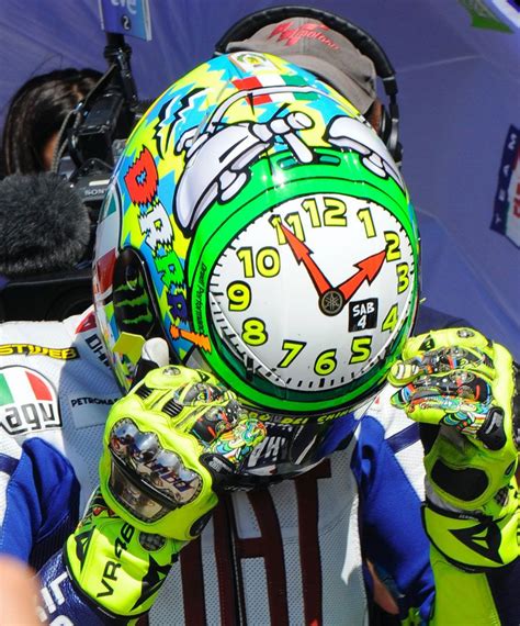 Valentino Rossi Misano Clock Helmet Agv Helmets Racing Helmets