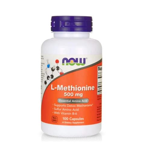 NOW FOODS L METHIONINE 500 мг 100 капс Atlas bg