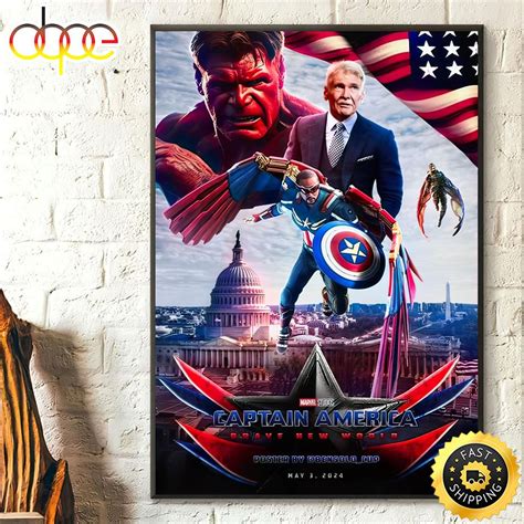 Captain America Brave New World Poster 2024 Canvas – Musicdope80s.com