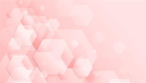 Abstract Geometric Pink Hexagonal Design Background Vector Art