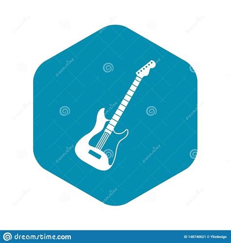 Icono De La Guitarra Ac stica Estilo Simple Ilustración del Vector