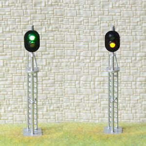 X Ho Oo Scale Model Railroad Block Signal Led Made Aspect Green