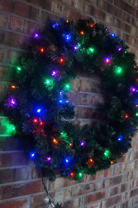 Led Multi Pre Lit Christmas Wreath 48 Inches