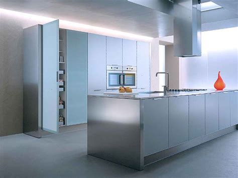 10 Stylish Aluminium Stainless Steel Kitchen Designs Decoholic