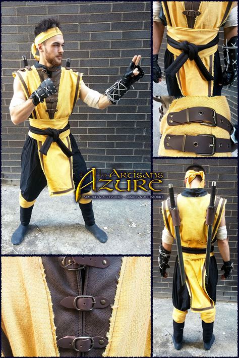 Scorpion Costume Mortal Kombat X Cosplay Halloween Outfit Artofit