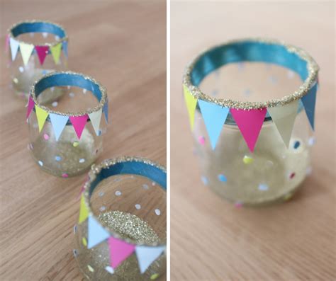 Diy Tischdeko Bunte Windlichter Basteln Paula P Nktchen