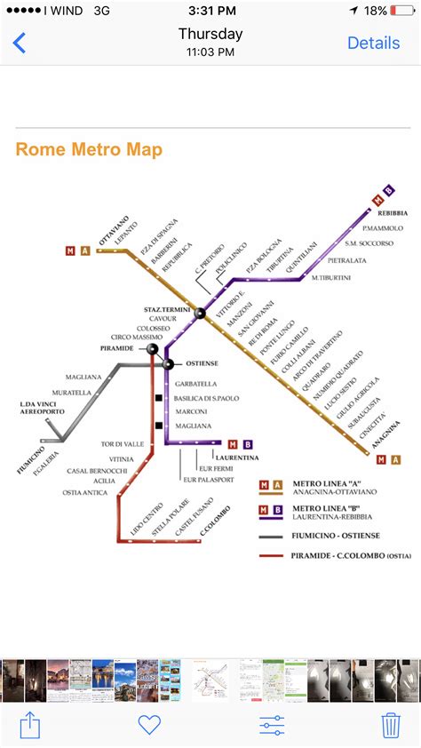 Rome metro map