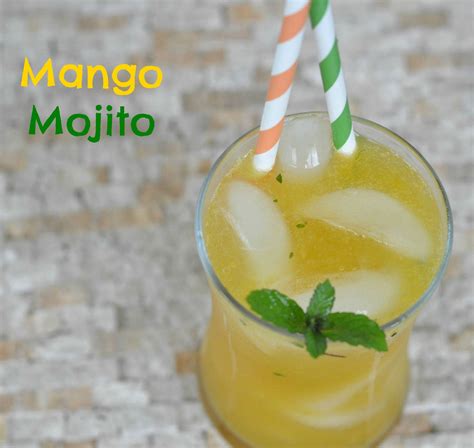 Mango Mojito Fresh And Easy Mojito Using Mango Pulp Fresh Mint Brown Sugar Simple Syrup And