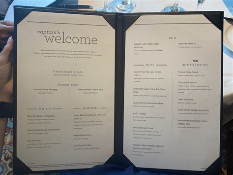 Princess Alaska Cruise 2024 Menu Berty Chandra