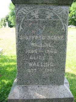 Spafford Bowne Walling M Morial Find A Grave