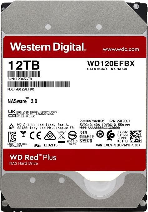 WD Red Plus 12TB NAS Internal Hard Drive WD120EFBX - Best Buy