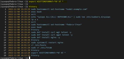 How To Enable Timestamp In History Command