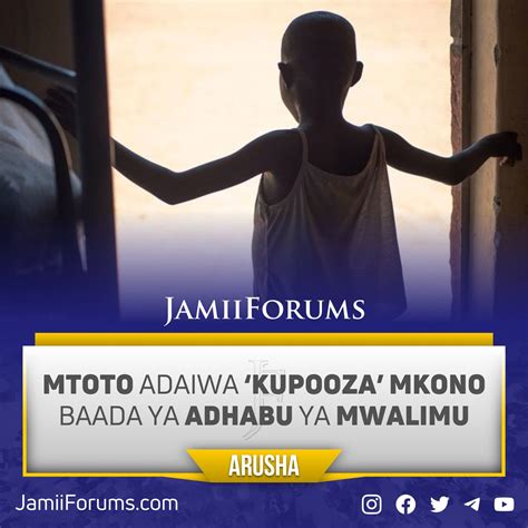 Jamii Forums On Twitter ARUSHA MTOTO ADAIWA KUPOOZA MKONO BAADA YA