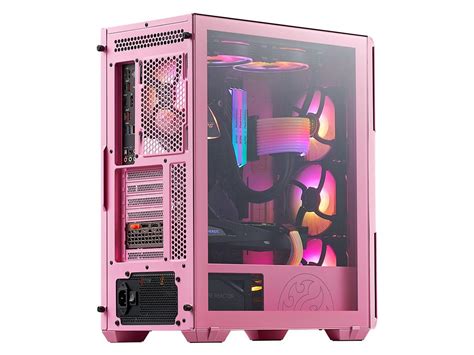 XPG Starker Air STARKERAIR PKCUS Pink ATX Mid Tower Computer Case