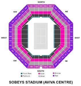 Sobeys Stadium Seating Chart with Rows and Seat Numbers 2024