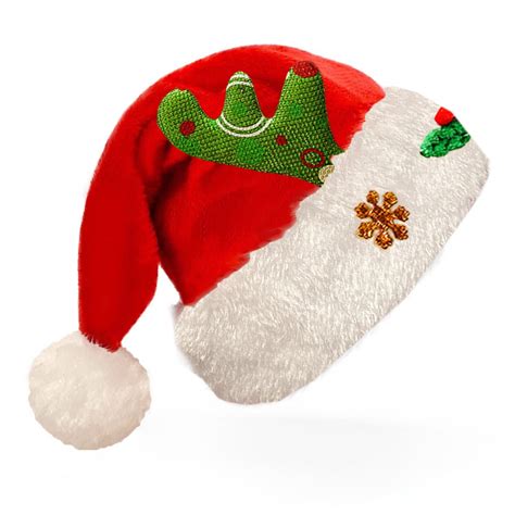 Plush Santa Hat Funny Christmas Hats For Children And Adults Christmas