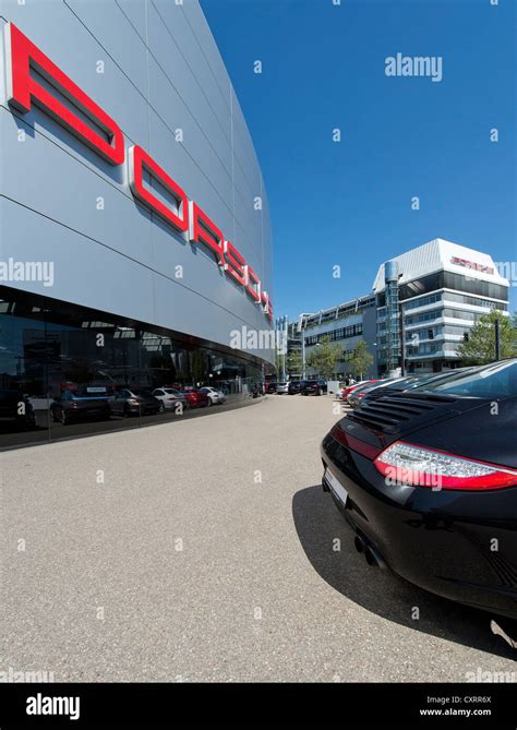 Porsche Centre, Porsche headquarters, Zuffenhausen, Stuttgart, Baden-Wuerttemberg, Germany ...