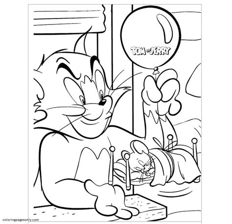 Tom And Jerry 27 Coloring Page Free Printable Coloring Pages