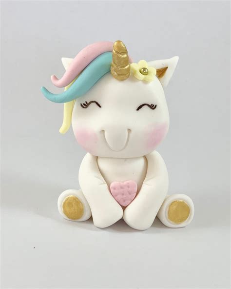 Fondant Unicorn Cake Topper Decoration Etsy