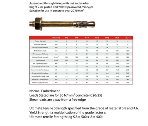 Wedge Anchors Through Bolt