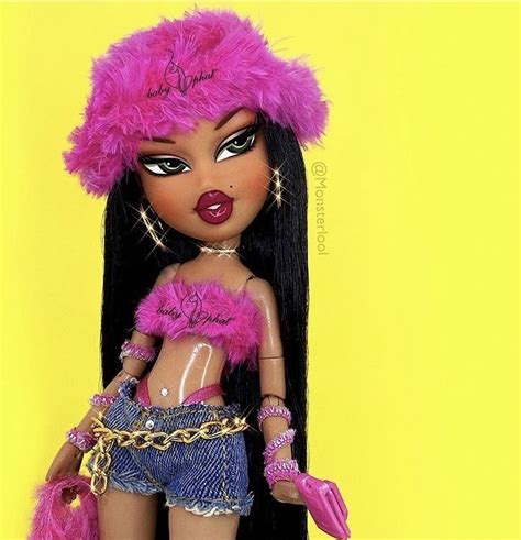 Pin By 𝖓𝖔𝖘𝖙𝖆𝖑𝖌𝖎𝖆𝖇𝖆𝖇𝖎 On Bratz Bratz Doll Outfits Black Bratz Doll