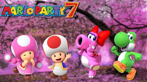 Mario Party 7 Decathlon Castle Toadette Vs Toad Vs Birdo Vs Yoshi